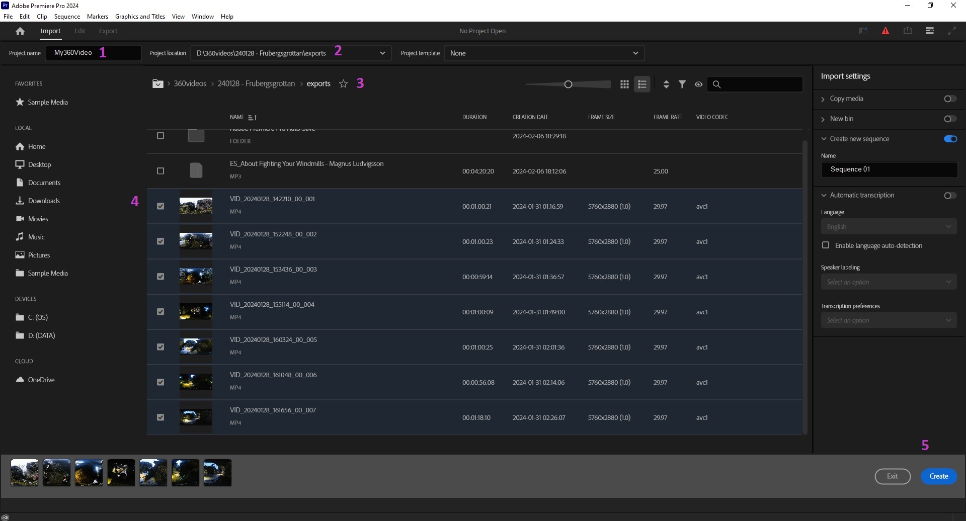 Adobe import